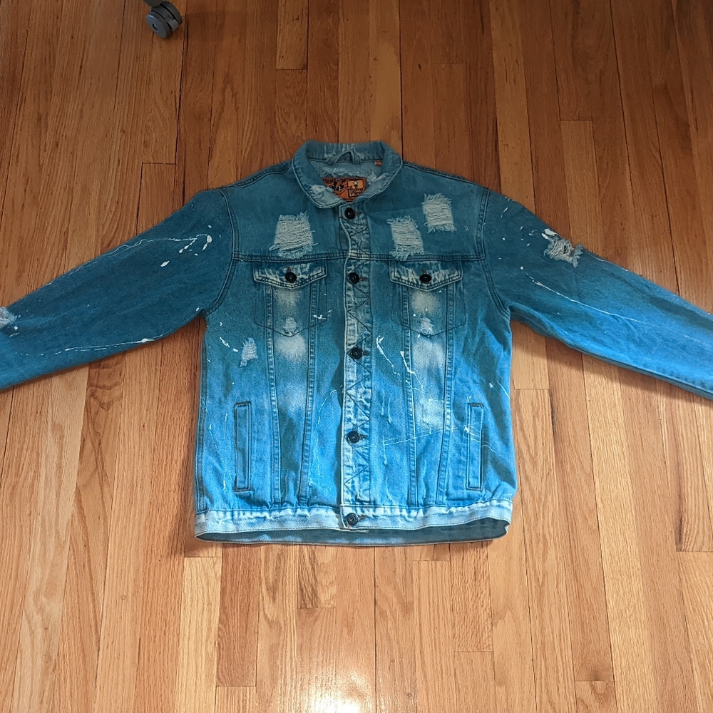 Rolling Paper Denim Jean Jacket Sz L